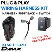 Isuzu D-MAX Dmax SX Plug & Play Driving Light / Lightbar Wiring Harness [Switch Text: Driving Lights]