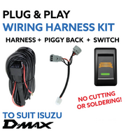 Isuzu D-MAX Dmax SX Plug & Play Driving Light / Lightbar Wiring Harness [Switch Text: Lightbar]