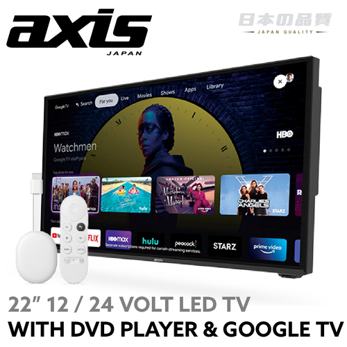 AXIS 22" 12 / 24 Volt HD Smart Google TV - TV Only