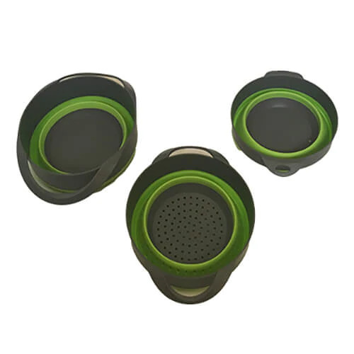 3 Piece Collapsible Bowls & Colander Set