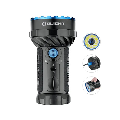 Olight Marauder 2-14000 Lumens High Intensity LED Large Torch - Black