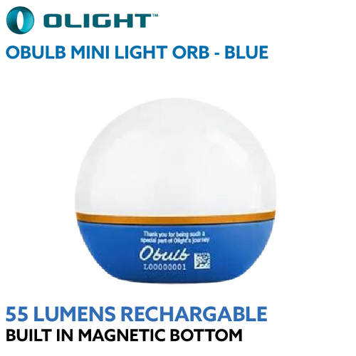 Olight Obulb Blue 55 Lumens Magnetic Lantern