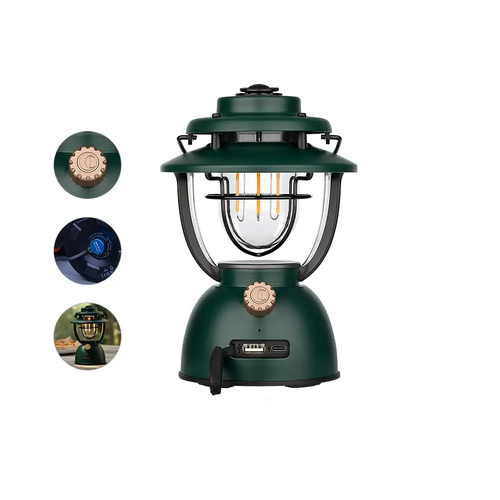 Olight Olantern Classic 2 Pro Rechargeable LED Lantern, Retro Style -Forest Green