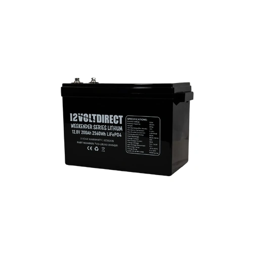 12 Volt Direct 200ah Compact Weekender Series LiFePo4 Lithium Battery